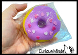 Donut Doughnut Soft Doh Filled Stretch Ball with Removable Frosting - Ultra Squishy and Moldable Relaxing Sensory Fidget Stress Toy