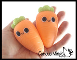 NEW - Carrot - Creamy Doh Filled Squeeze Stress Balls  -  Sensory, Stress, Fidget Toy - Vegetable Easter