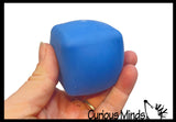 Doh Filled Cube Stress Balls - Ultra Soft Kneadable Fidget Squish Balls - Amazingly Soft