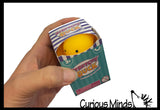 Doh Filled Yellow Laying Down Goose Ducky - Squeezy Duck Shaped Stress Squishy Ball