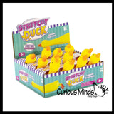Doh Filled Yellow Laying Down Goose Ducky - Squeezy Duck Shaped Stress Squishy Ball