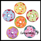 NEW - Donut Doughnut Soft Doh Filled Stretch Ball with Removable Frosting - Ultra Squishy and Moldable Relaxing Sensory Fidget Stress Toy