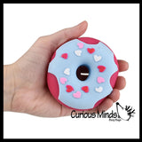 NEW - Donut Doughnut Soft Doh Filled Stretch Ball with Removable Frosting - Ultra Squishy and Moldable Relaxing Sensory Fidget Stress Toy