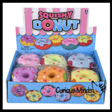NEW - Donut Doughnut Soft Doh Filled Stretch Ball with Removable Frosting - Ultra Squishy and Moldable Relaxing Sensory Fidget Stress Toy