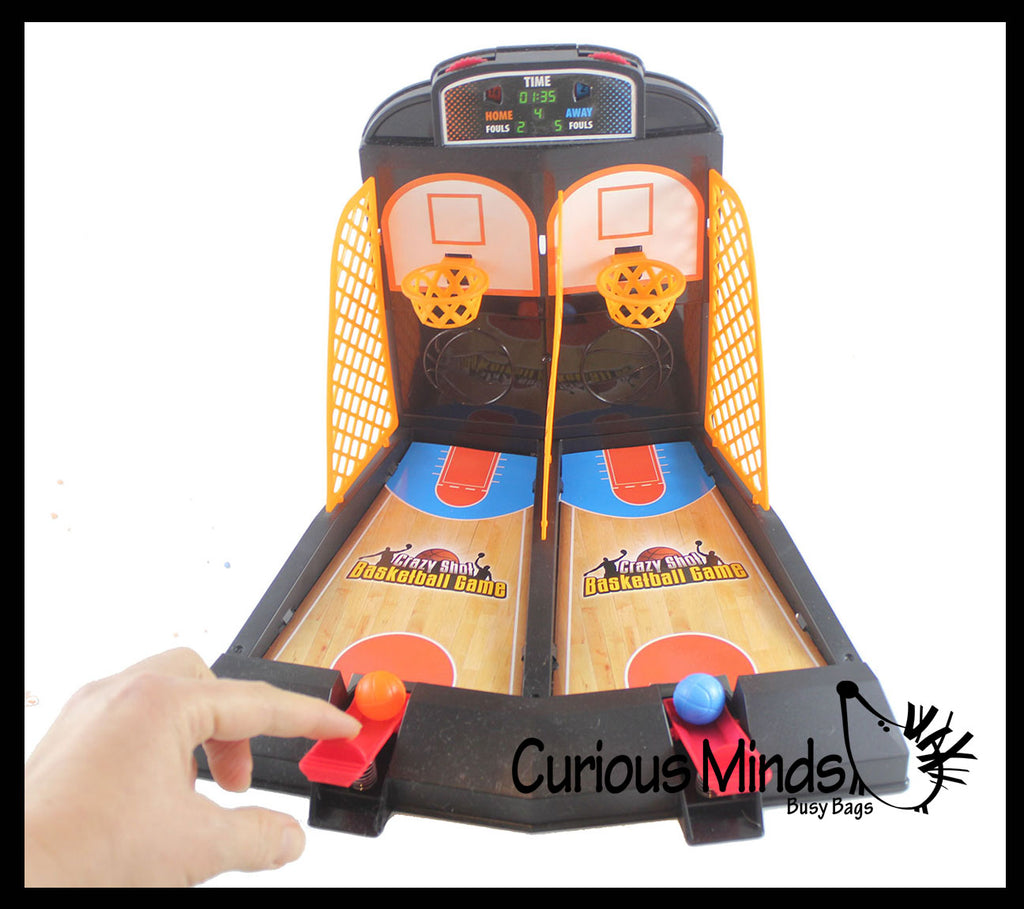 Mini Tabletop Double Shot Basketball Game - Toy Shooting Hoops