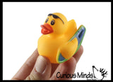 2" Assorted Rubber Ducks - 25 Different Rubber Duckies - Cute Novelty Prize Reward Giveaway