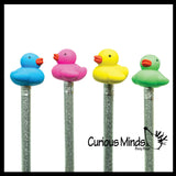Rubber Duck Eraser Toppers - Rubber Duckies - Cute Novelty Prize Reward Giveaway