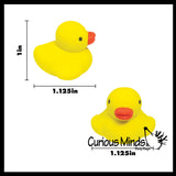 Rubber Duck Eraser Toppers - Rubber Duckies - Cute Novelty Prize Reward Giveaway