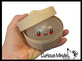 NEW - Mystery UV Color Changing Jelly Gel Series 3.5" Dumpling Dim Sum - Ultra Squishy Relaxing Sensory Fidget Stress Toy