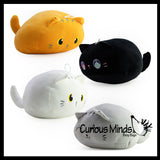 Cute Dumpling Cat Chunky Plush Stuffed Animals - Adorable Soft and Cuddly Mini Animal Plushie Plushy