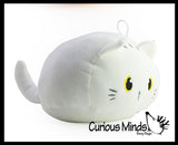 Cute Dumpling Cat Chunky Plush Stuffed Animals - Adorable Soft and Cuddly Mini Animal Plushie Plushy