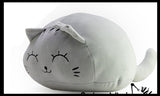 Cute Dumpling Cat Chunky Plush Stuffed Animals - Adorable Soft and Cuddly Mini Animal Plushie Plushy