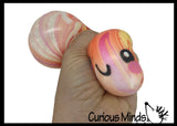 NEW - Mystery Marble Doh Series 3.25" Dumpling Dim Sum - Ultra Squishy Relaxing Sensory Fidget Stress Toy