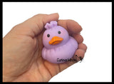 Cute Dumpling Themed Kawaii 2" Rubber Ducks - Rubber Duckies Ducklings - Cute Novelty Prize Reward Giveaway