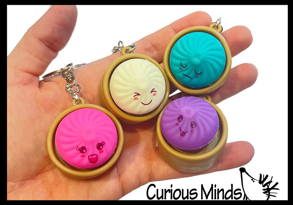 Dumpling Keyboard Key Fidget Clicker  - Toy - Key Cap Click on Keychain