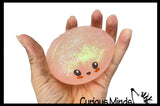 Mystery 3.25" Glitter Dumpling Dim Sum - Gel Filling - Ultra Squishy Relaxing Sensory Fidget Stress Toy