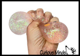 Mystery 3.25" Glitter Dumpling Dim Sum - Gel Filling - Ultra Squishy Relaxing Sensory Fidget Stress Toy