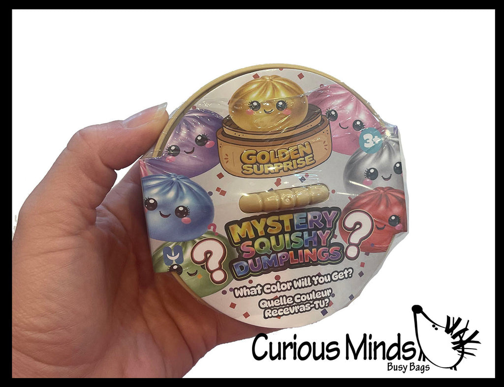 NEW - Mystery Metallic Pearl Series 3.5" Doh Dumpling Dim Sum - Ultra Squishy Relaxing Sensory Fidget Stress Toy