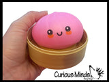 NEW - Mystery Metallic Pearl Series 3.5" Doh Dumpling Dim Sum - Ultra Squishy Relaxing Sensory Fidget Stress Toy