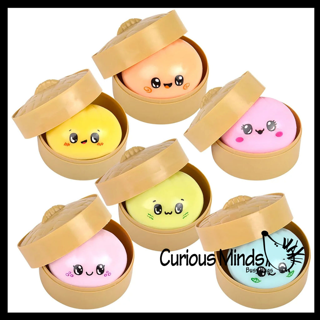NEW - Mystery MINI Doh Series 2" Dumpling Dim Sum - Ultra Squishy Relaxing Sensory Fidget Stress Toy