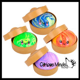NEW - Mystery Marble Doh Series 3.25" Dumpling Dim Sum - Ultra Squishy Relaxing Sensory Fidget Stress Toy