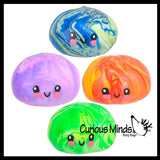 NEW - Mystery Marble Doh Series 3.25" Dumpling Dim Sum - Ultra Squishy Relaxing Sensory Fidget Stress Toy