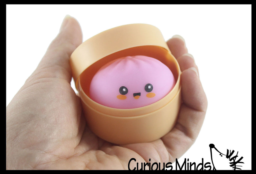 NEW - MINI Mystery 1.75" Dumpling Dim Sum - Gel Filling - Ultra Squishy Relaxing Sensory Fidget Stress Toy