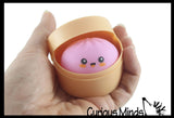NEW - MINI Mystery 1.75" Dumpling Dim Sum - Gel Filling - Ultra Squishy Relaxing Sensory Fidget Stress Toy