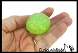 NEW - Tiny Mystery Glitter Jelly Gel Series 1.5" Dumpling Dim Sum - Ultra Squishy Relaxing Sensory Fidget Stress Toy