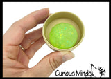 NEW - Tiny Mystery Glitter Jelly Gel Series 1.5" Dumpling Dim Sum - Ultra Squishy Relaxing Sensory Fidget Stress Toy