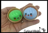 NEW - Mini Mystery Glow in the Dark 1.5" Doh Dumpling Dim Sum - Ultra Squishy Relaxing Sensory Fidget Stress Toy