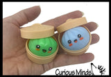 NEW - Mini Mystery Glow in the Dark 1.5" Doh Dumpling Dim Sum - Ultra Squishy Relaxing Sensory Fidget Stress Toy