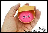 NEW -Mini Mystery Glitter Jelly Gel Series 2" Dumpling Dim Sum - Ultra Squishy Relaxing Sensory Fidget Stress Toy