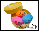 NEW - ORB Easy Squeezy Triplet Mystery Dumpling Dim Sum - Ultra Squishy Relaxing Sensory Fidget Stress Toy