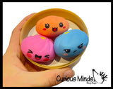 NEW - ORB Easy Squeezy Triplet Mystery Dumpling Dim Sum - Ultra Squishy Relaxing Sensory Fidget Stress Toy