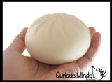 NEW - 3.5" Doh Dumpling Dim Sum Bao - Ultra Squishy Relaxing Sensory Fidget Stress Toy