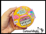 NEW - RMS Mystery Jelly Gel Series 3.5" Pink Glitter Dumpling Dim Sum - Ultra Squishy Relaxing Sensory Fidget Stress Toy