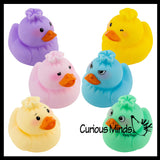 Cute Dumpling Themed Kawaii 2" Rubber Ducks - Rubber Duckies Ducklings - Cute Novelty Prize Reward Giveaway