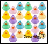 Cute Dumpling Themed Kawaii 2" Rubber Ducks - Rubber Duckies Ducklings - Cute Novelty Prize Reward Giveaway