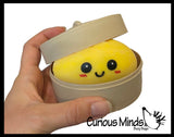 NEW - Mystery Doh Series 3.25" Dumpling Dim Sum - Ultra Squishy Relaxing Sensory Fidget Stress Toy