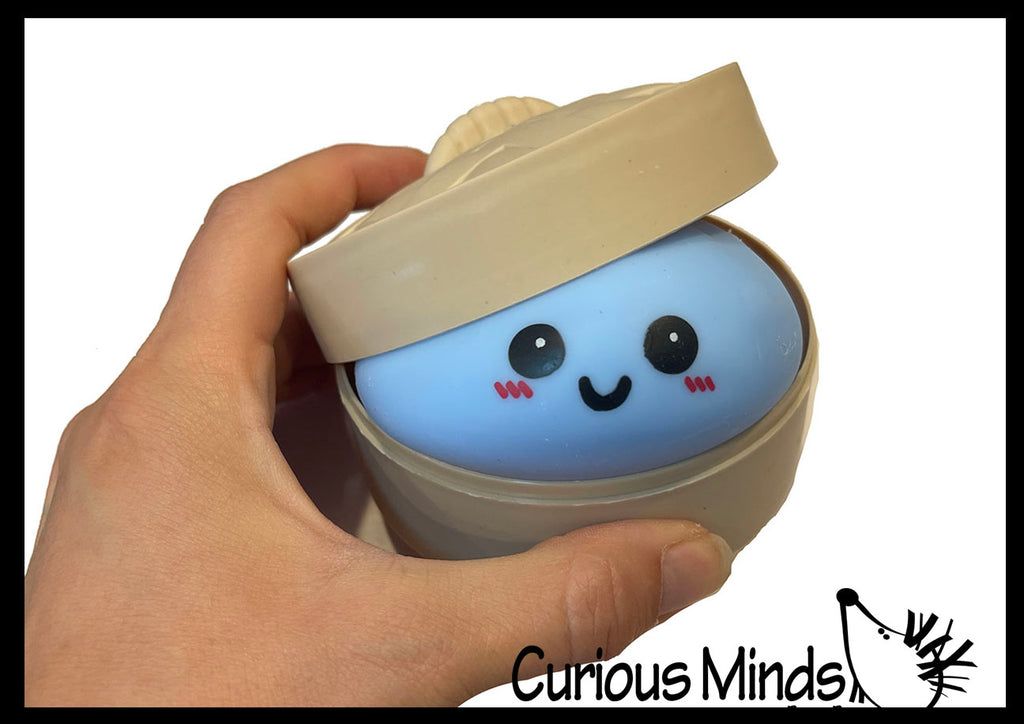 NEW - Mystery Doh Series 3.25" Dumpling Dim Sum - Ultra Squishy Relaxing Sensory Fidget Stress Toy