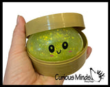 NEW - Mystery Sparkle Jelly Gel Series 3.5" Dumpling Dim Sum - Ultra Squishy Relaxing Sensory Fidget Stress Toy