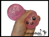 NEW - Mystery Sparkle Jelly Gel Series 3.5" Dumpling Dim Sum - Ultra Squishy Relaxing Sensory Fidget Stress Toy