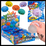 NEW - Dumpling Splat Ball -  Water Filled Splat Stress Ball - Throw to Make it Splat and Watch it Come Back Cute Squishy