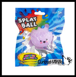 NEW - Dumpling Splat Ball -  Water Filled Splat Stress Ball - Throw to Make it Splat and Watch it Come Back Cute Squishy