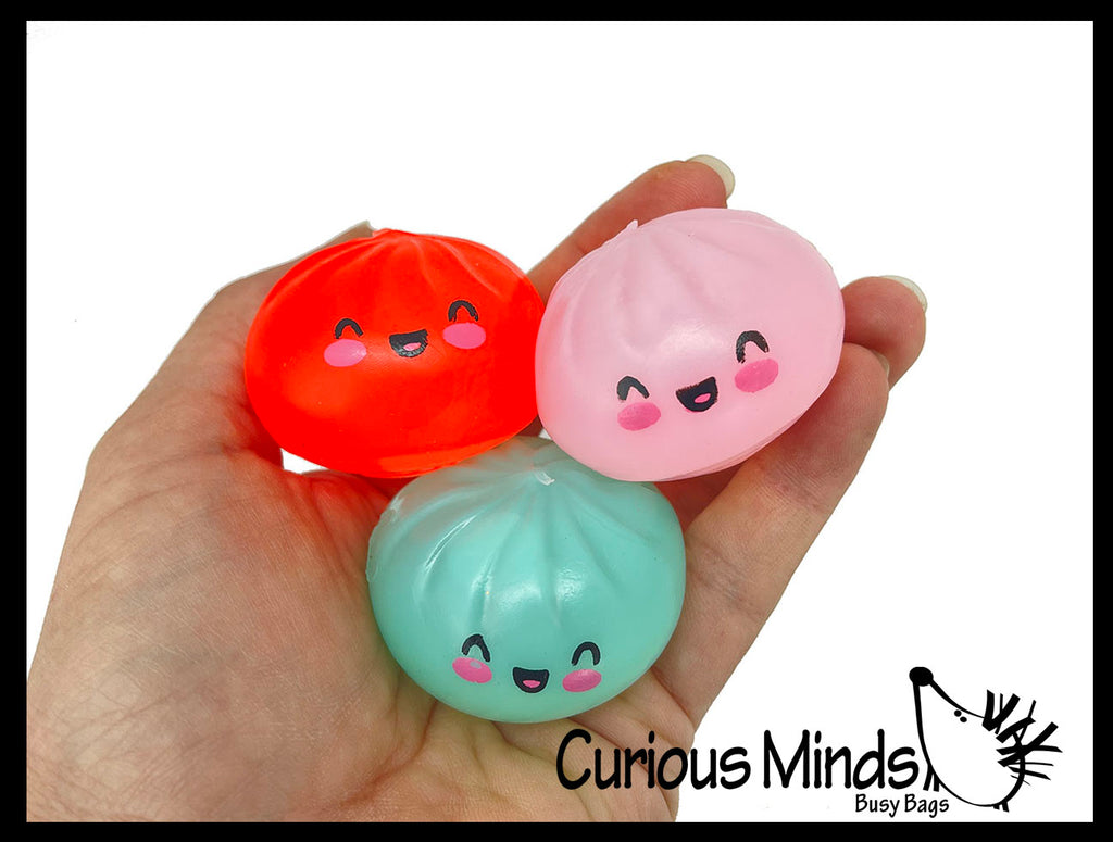 NEW - Dumpling Splat Ball -  Water Filled Splat Stress Ball - Throw to Make it Splat and Watch it Come Back Cute Squishy