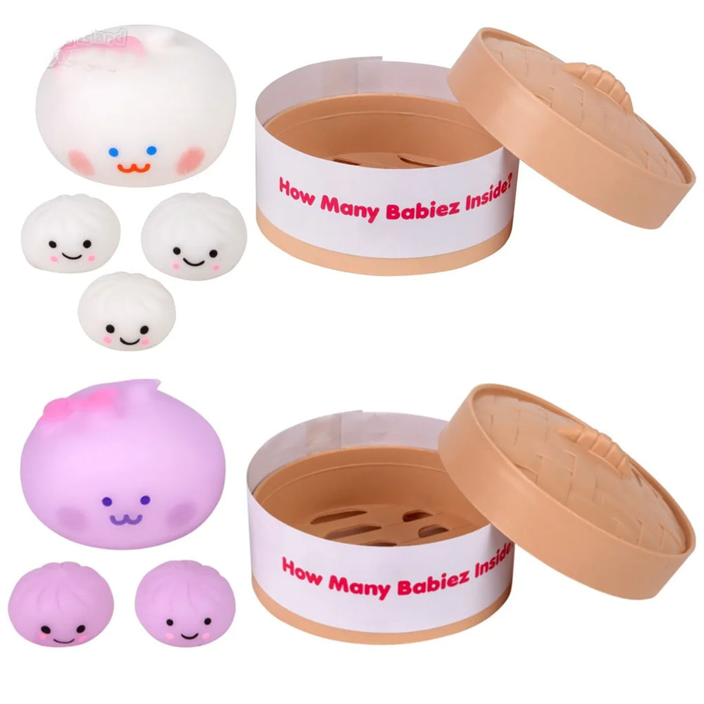 Doh Dumpling Dim Sum - Mystery Number of Babies - Ultra Squishy Relaxing Sensory Fidget Stress Toy