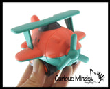 Toy Airplane and Helicopter - Eco Friendly Compostable Wheat Straw Plastic - Car with Wheels