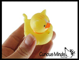 Cute Spring Animal Shaped Kawaii 2" Rubber Ducks - Rubber Duckies Baby Ducklings - Cute Novelty Prize Reward Giveaway Easter