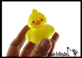Cute Spring Animal Shaped Kawaii 2" Rubber Ducks - Rubber Duckies Baby Ducklings - Cute Novelty Prize Reward Giveaway Easter